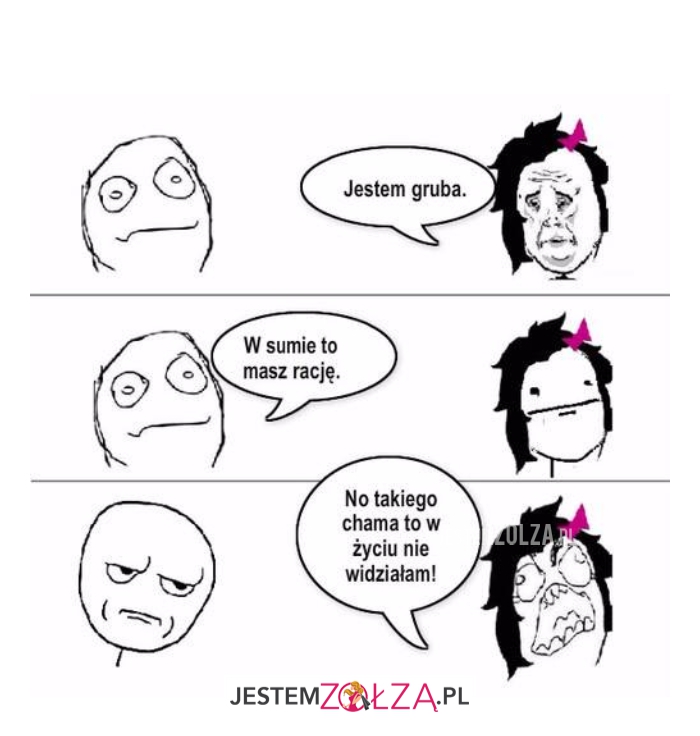 Jestem gruba...