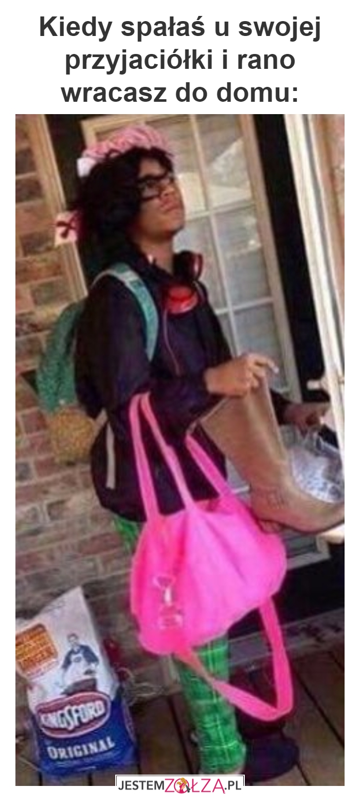 spanie u przyjaciółki