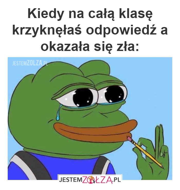 zła odpowiedź