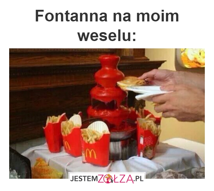 fontanna na wesele