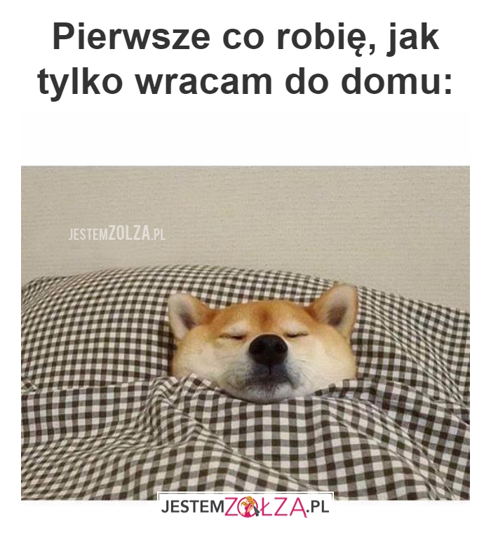 Pierwsze co robię...