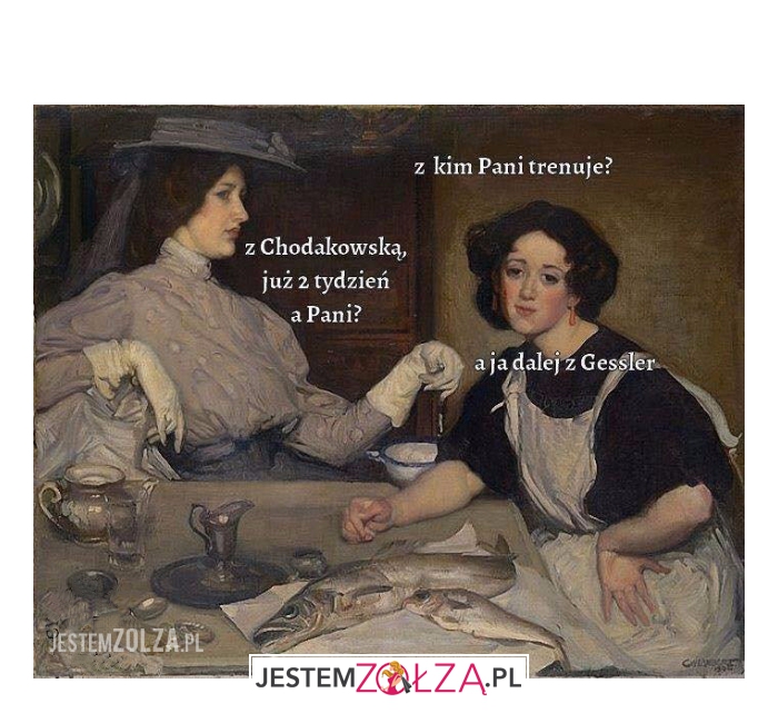 Z kim Pani trenuje...