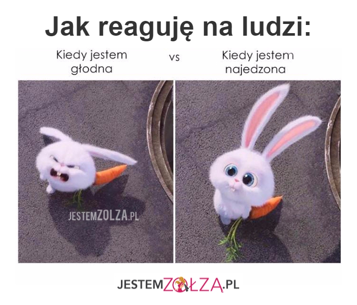 Jak reaguję na ludzi...