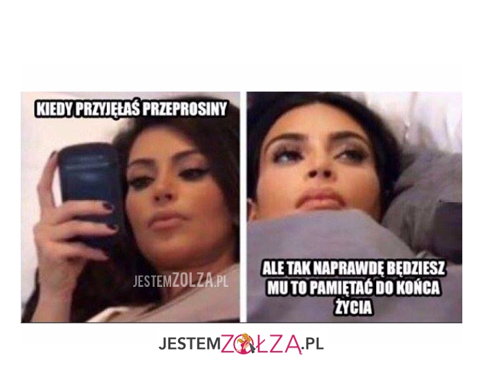 Kiedy przyjęłaś...