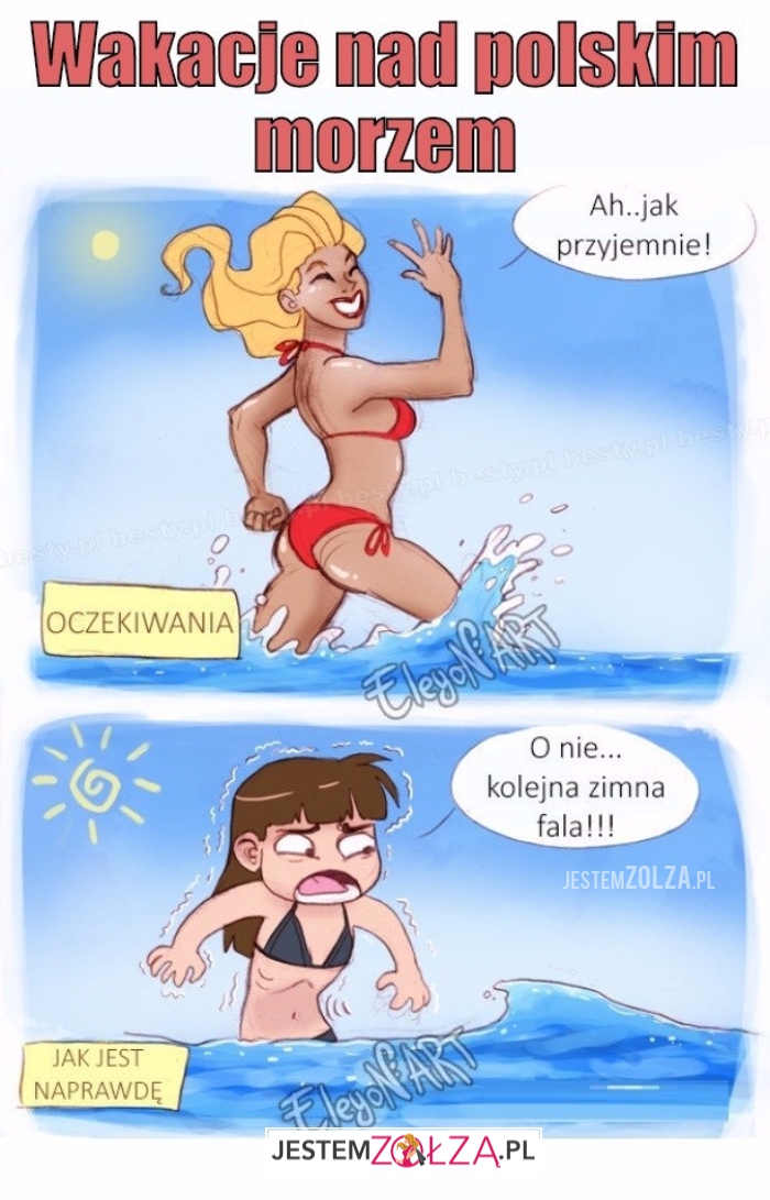 Wakacje nad morzem...
