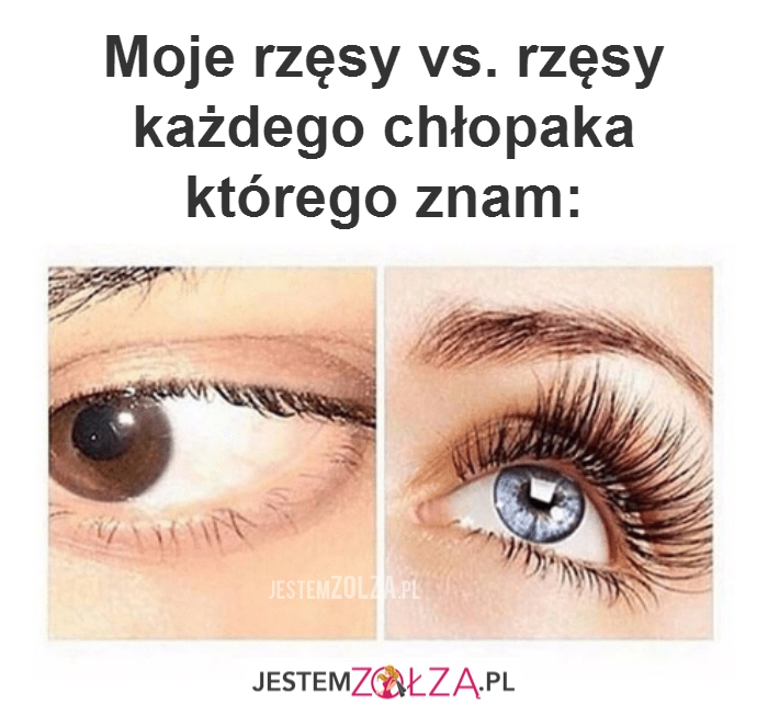 Moje rzęsy...