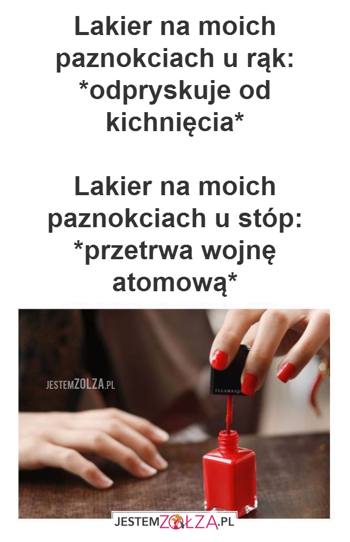 Lakier na moich...