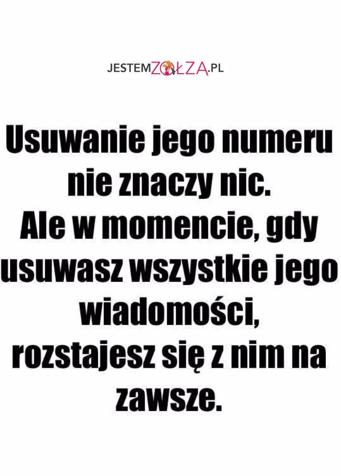 Usuwanie jego...