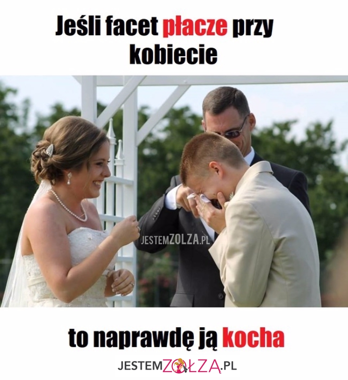 kiedy facet płacze
