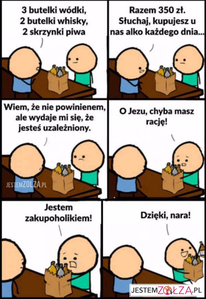 3 butelki wódki...