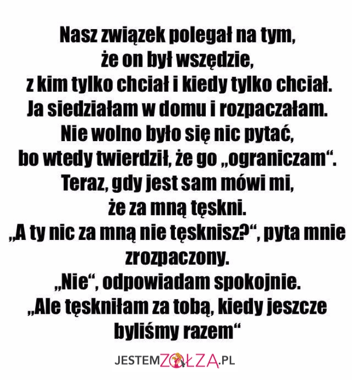 nasz związek polegał