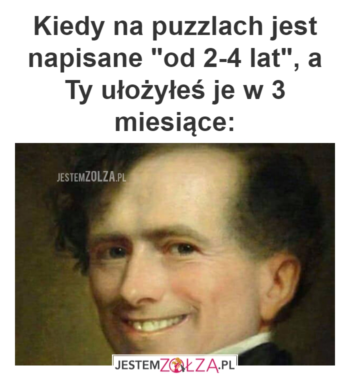 Kiedy na puzzlach jest napisane