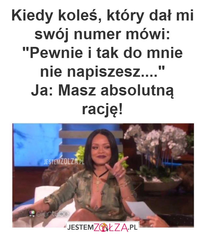 Kiedy koleś, który dał