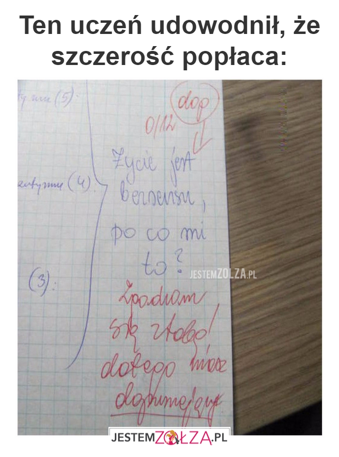 Ten uczeń udowodnił