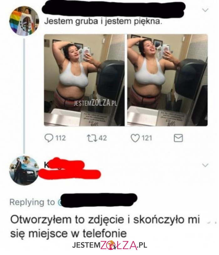 jestem gruba i jestem piękna