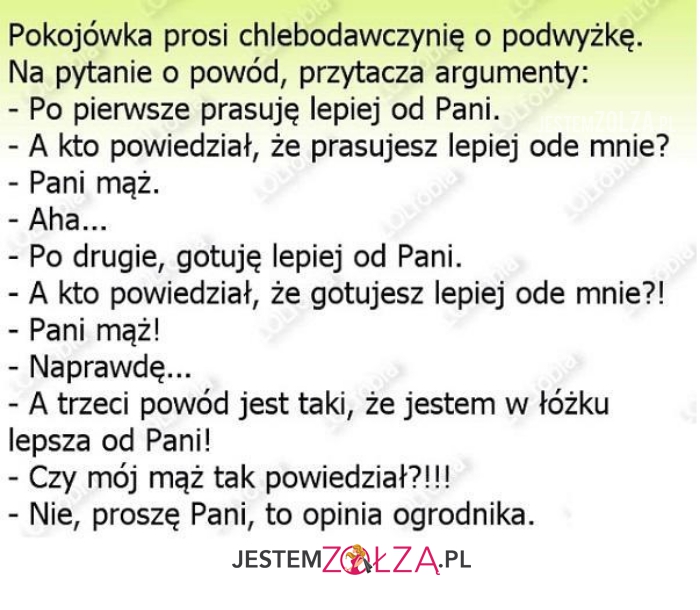 Pokojówka prosi