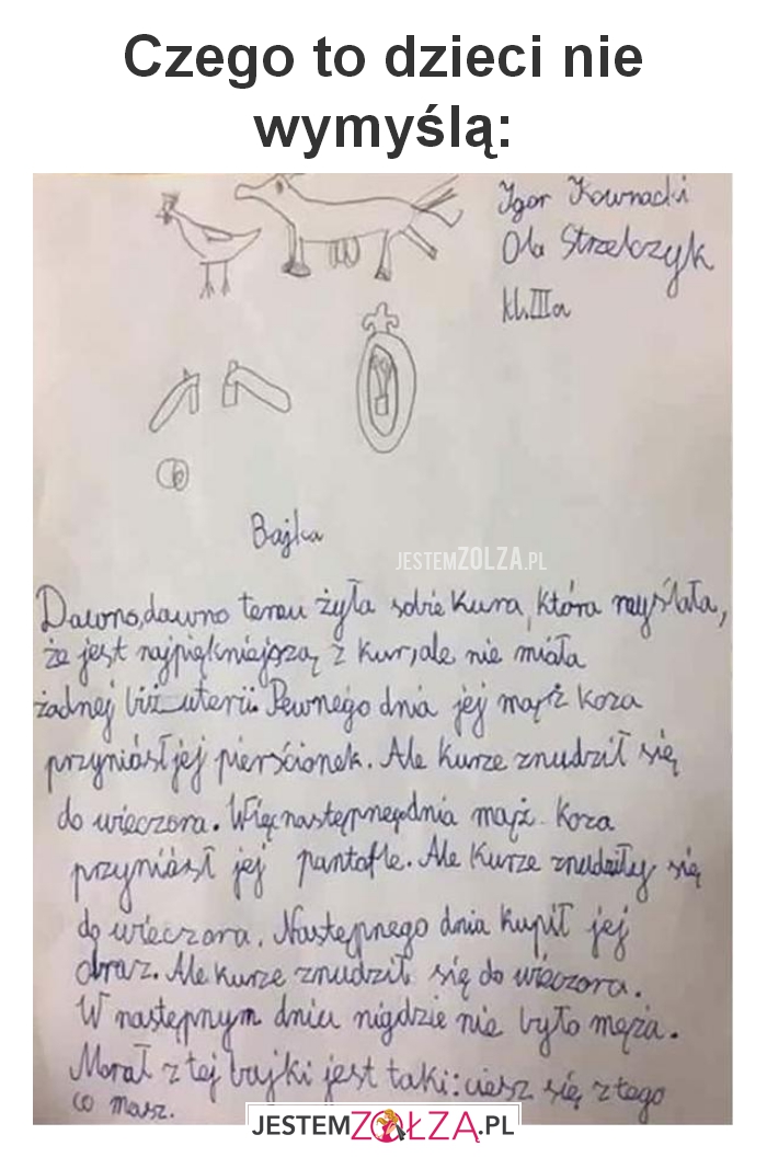 Co dzieci nie wymyślą