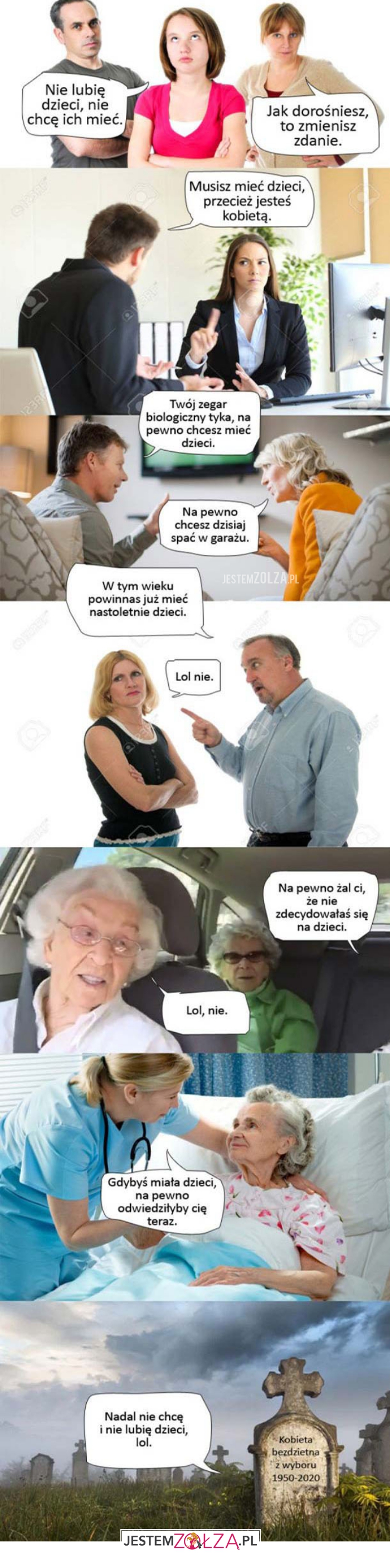 nie lubię dzieci