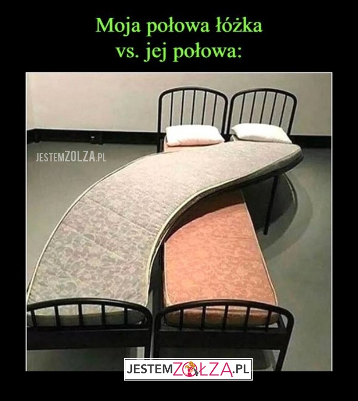 Moja połowa łóżka...