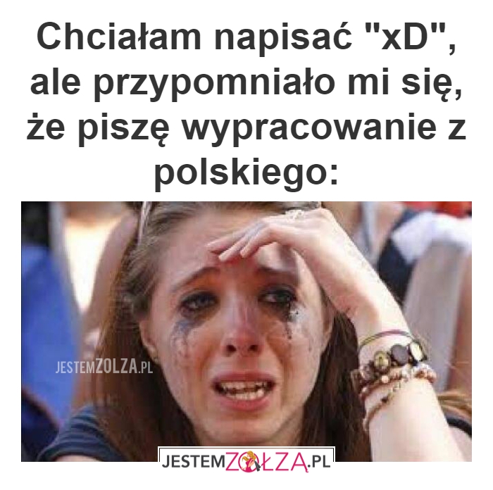 Chciałam napisać 
