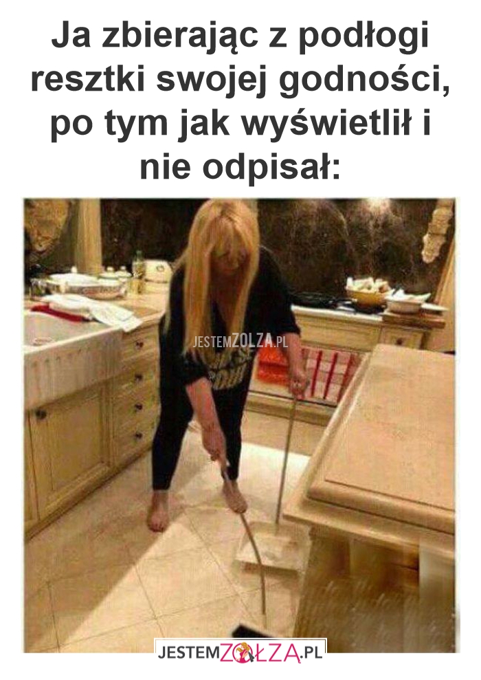 Ja zbierając z podłogi