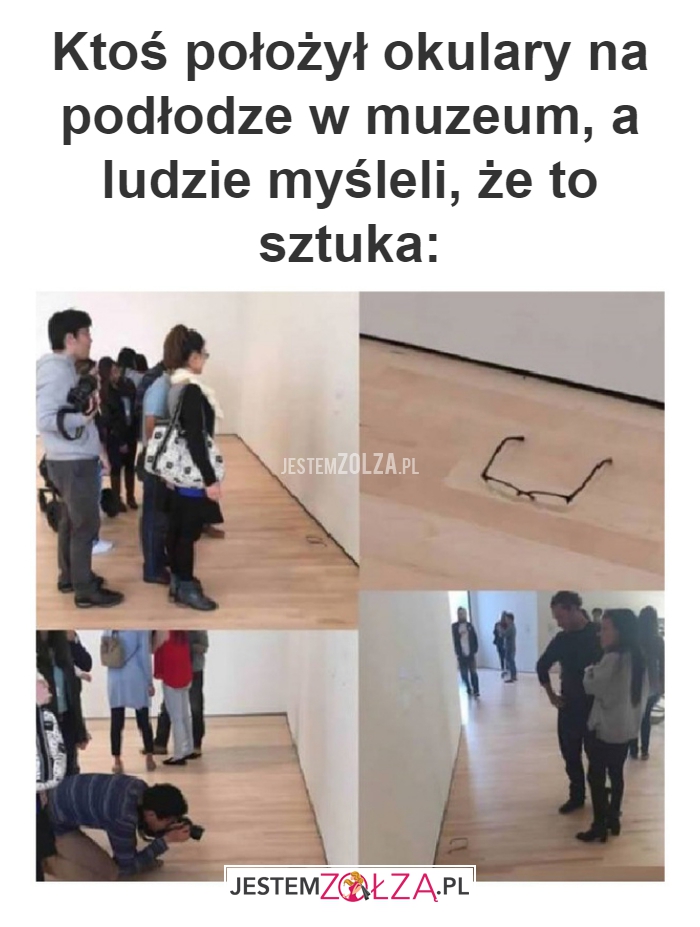 Ktoś położył okulary 