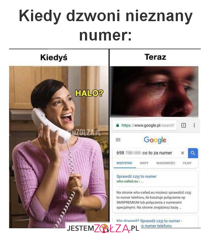 Kiedy dzwoni nieznany numer