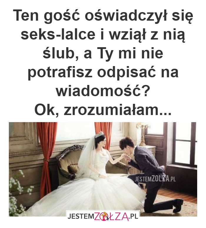 Ten gość oświadczył się seks-lalce