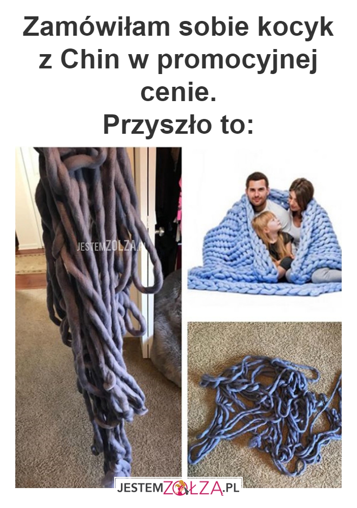 Zamówiłam sobie kocyk