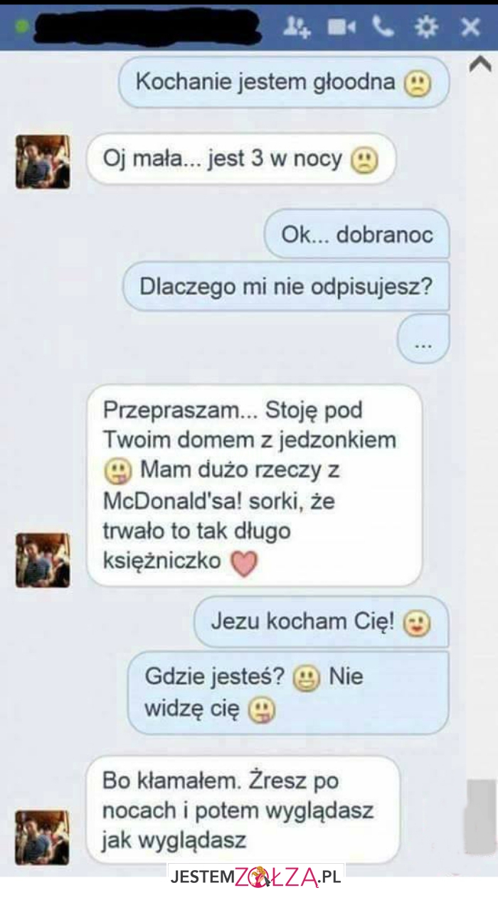 kochanie jestem głodna