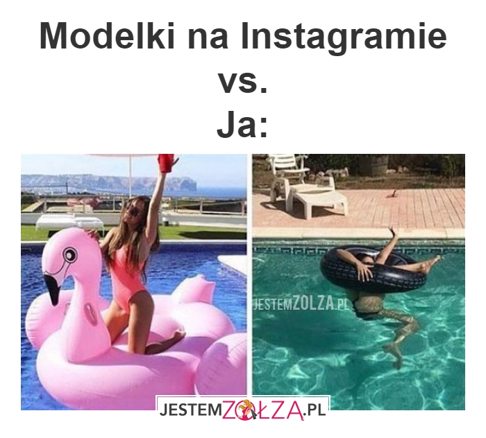 Modelki na Instagramie  vs. Ja: