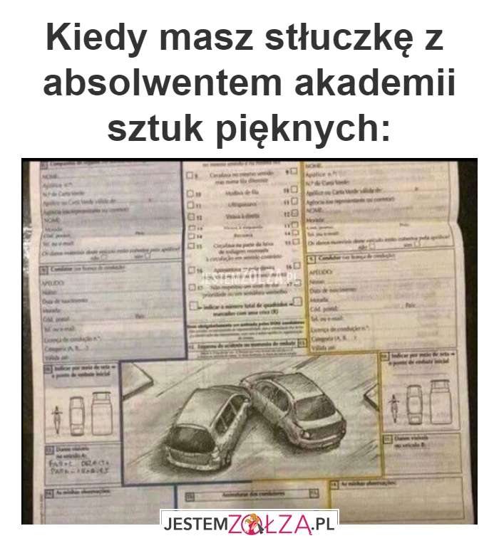 Kiedy masz stłuczkę