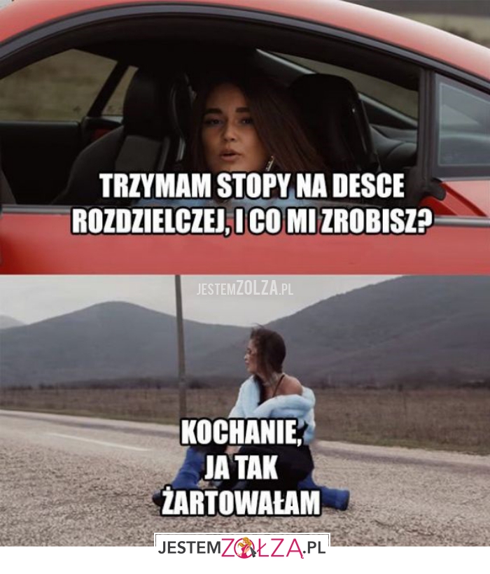 trzymam stop na dese