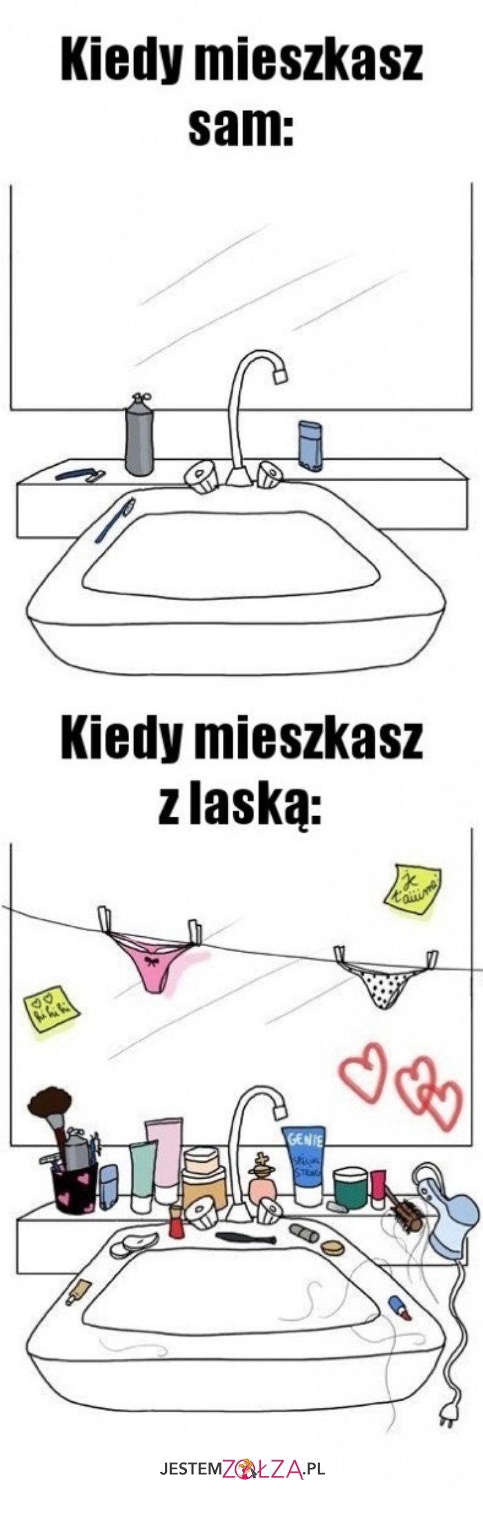 kiedy mieszkasz sam
