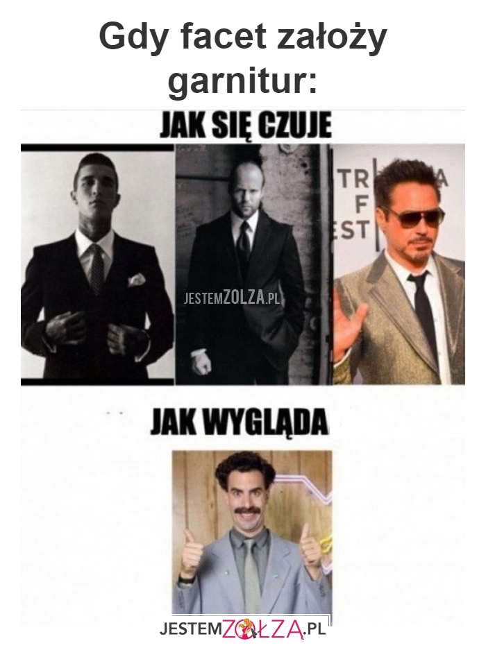 Gdy facet założy garnitur