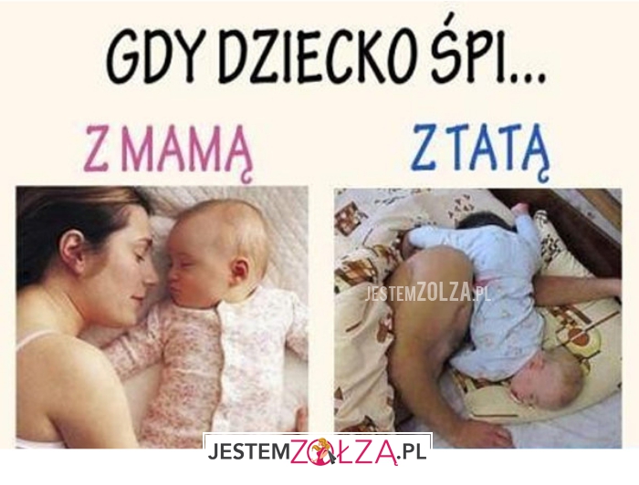 gdy dziecko śpi