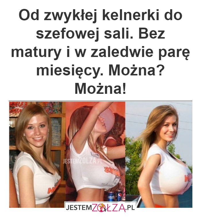 Od zwykłej kelnerki 
