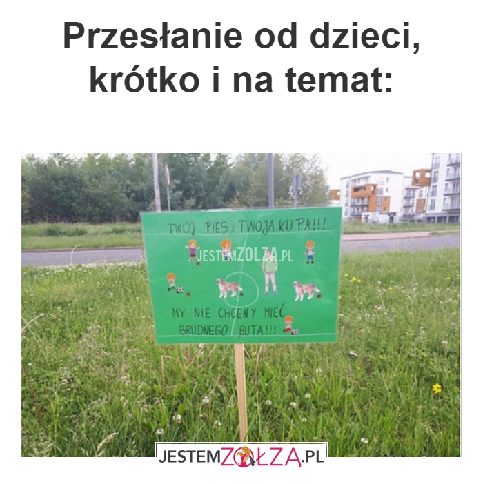 Przesłanie od dzieci