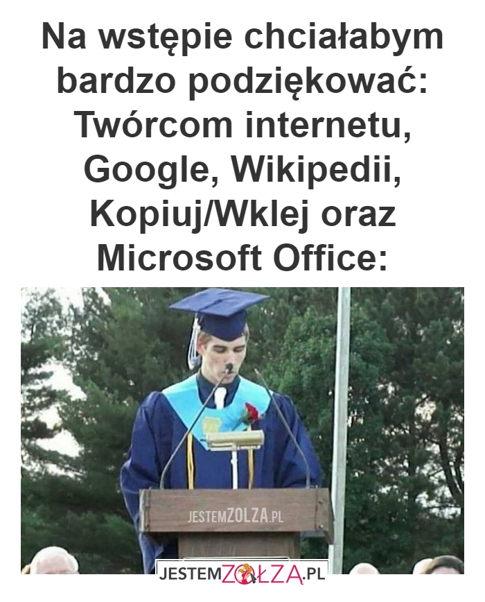 Na wstępie chciałabym bardzo podziękować