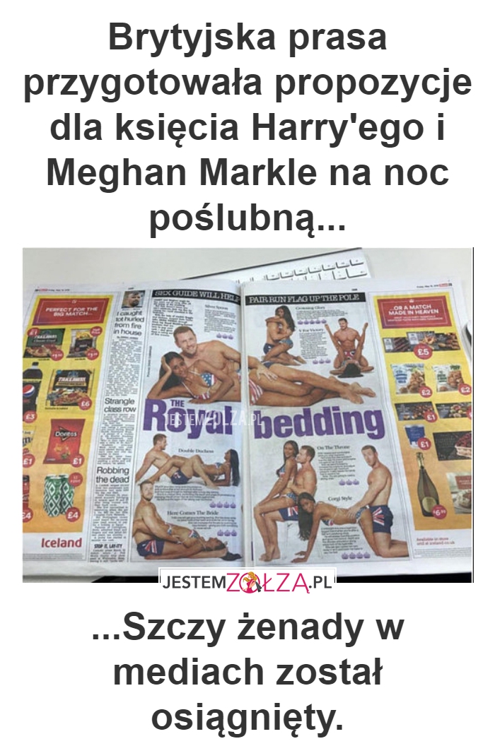 Brytyjska prasa przygotowała