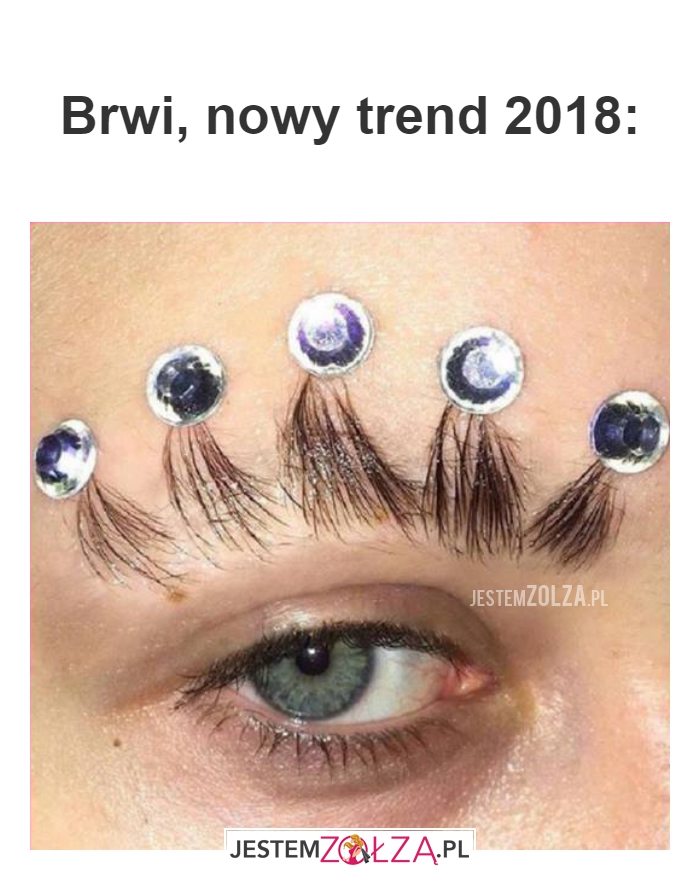 Brwi trend 2018: