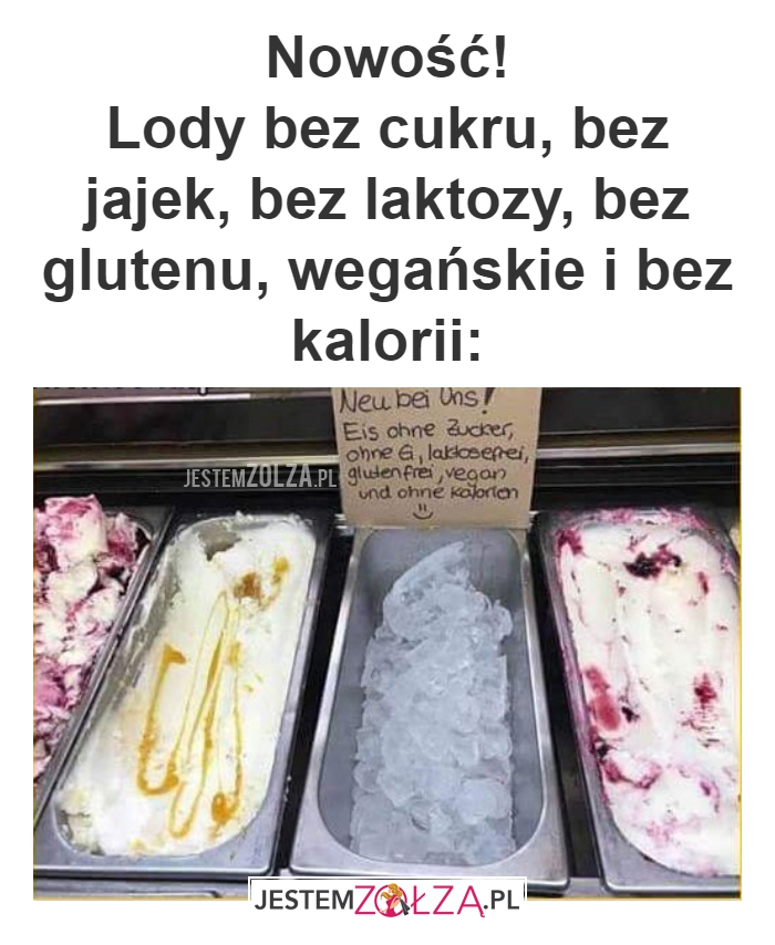 Nowość! Lody bez 