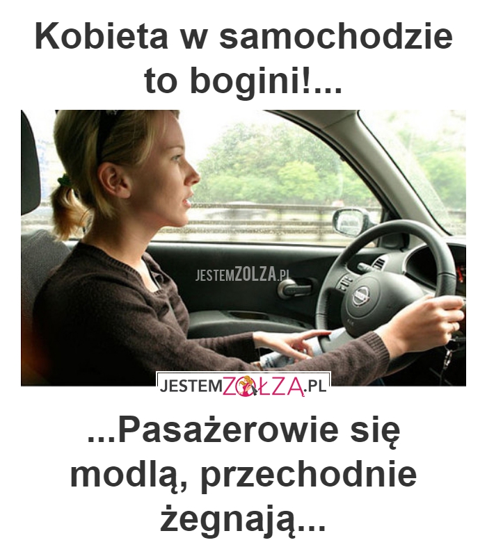 Kobieta w samochodzie 