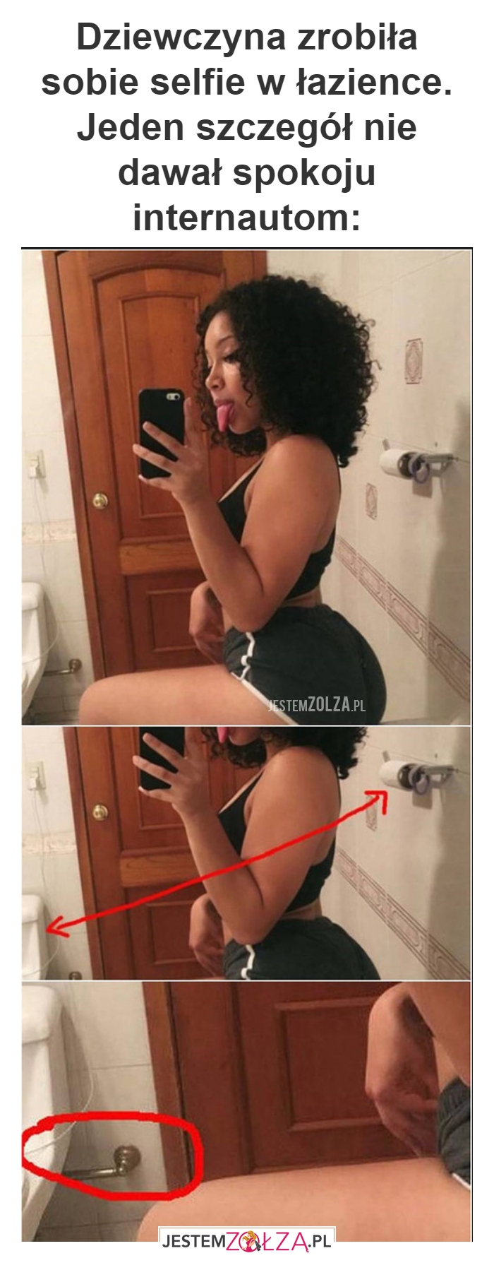 Dziewczyna zrobiła sobie