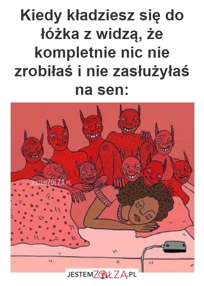 Kiedy kładziesz się