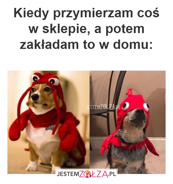 Kiedy przymierzam coś 
