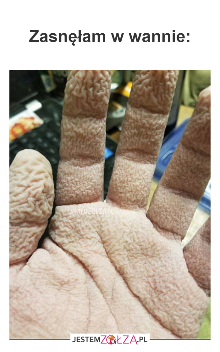 Zasnęłam w wannie