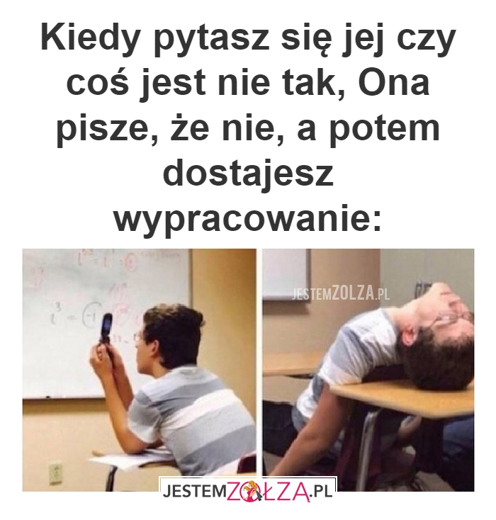 Kiedy pytasz się jej 