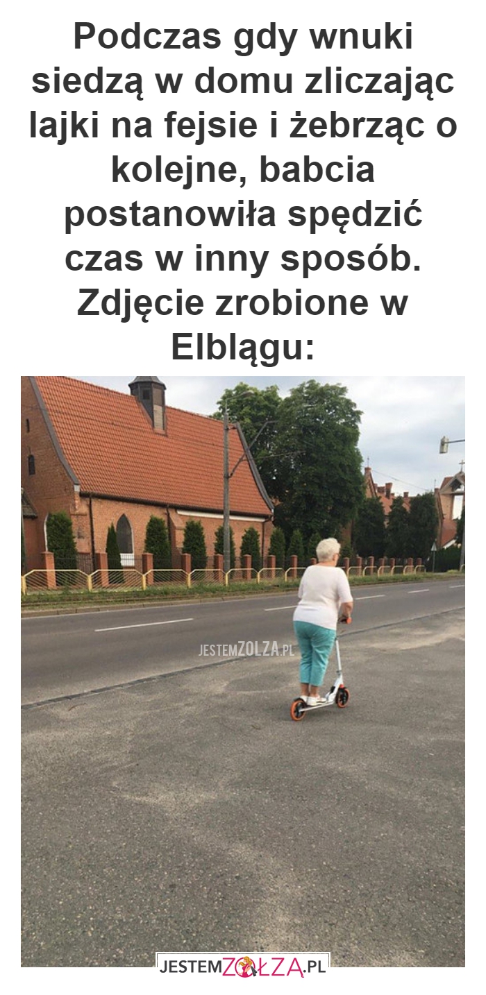 Podczas gdy wnuki siedzą