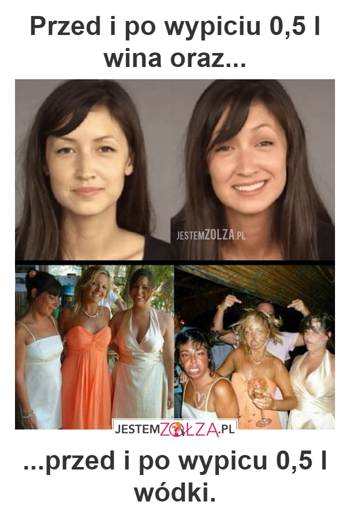 Przed i po wypiciu